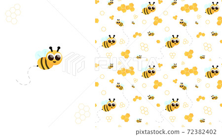 Cute Bee Wallpaper Background Pattern Graphic by callz76  Creative Fabrica