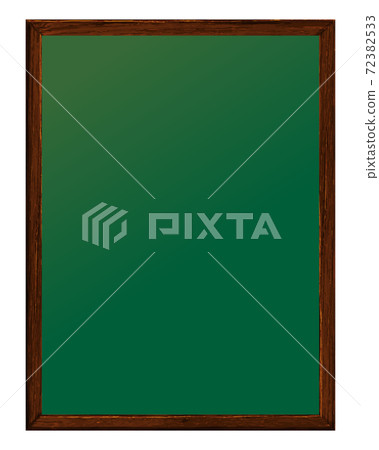 Illustration of a wooden frame with a green inside Blackboard Illustration of a wooden frame with a green inside Blackboard 72382533