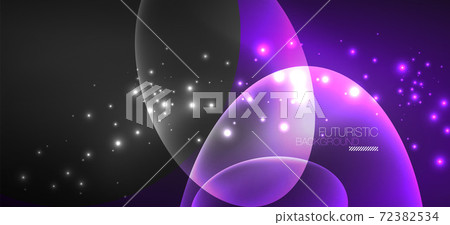 Neon ellipses abstract backgrounds. Shiny bright round shapes glowing in the dark. Vector futuristic illustrations for covers, banners, flyers and posters and other Neon ellipses abstract backgrounds. Shiny bright round shapes glowing in the dark. Vector futuristic illustrations for covers, banners, flyers and posters and other 72382534