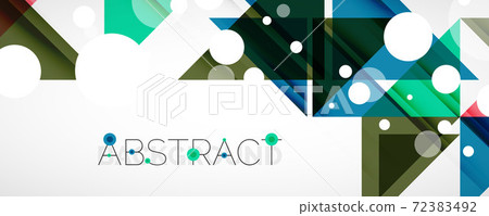 Geometric abstract background. Techno color triangle shapes. Vector illustration for covers, banners, flyers and posters and other designs Geometric abstract background. Techno color triangle shapes. Vector illustration for covers, banners, flyers and posters and other designs 72383492