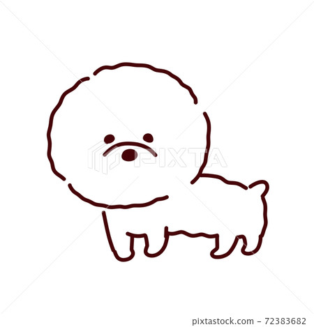 狗系列,可愛的比熊犬的插圖 狗系列,可愛的比熊犬的插圖 72383682