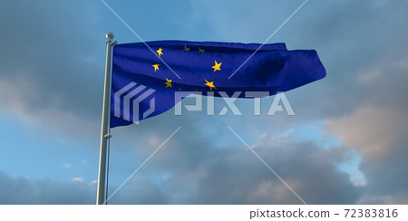 3d rendering of the national flag of the European Union 72383816
