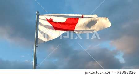 3d rendering of the national flag of the Easter Island 72383826