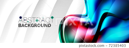 Vector abstract background, flowing liquid style bubble with metallic, color quicksilver chrome texture and color glow effects Vector abstract background, flowing liquid style bubble with metallic, color quicksilver chrome texture and color glow effects 72385403
