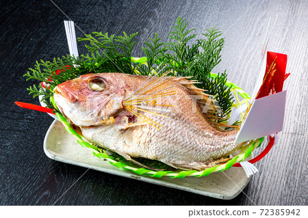 烤鯛魚的形象 72385942