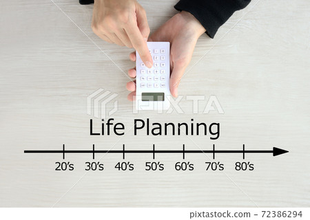 Image of life planning and money calculation Image of life planning and money calculation 72386294