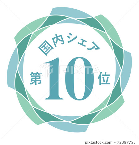 國內市場份額第10位 72387753