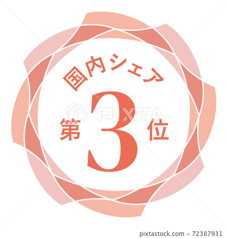 國內市場佔有率第三 72387931
