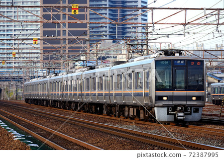 207 ordinary trains running on the JR Kyoto Line 207 ordinary trains running on the JR Kyoto Line 72387995