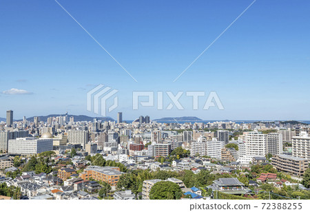 Fukuoka City, Fukuoka Prefecture The cityscape of Fukuoka City in fine weather Fukuoka City, Fukuoka Prefecture The cityscape of Fukuoka City in fine weather 72388255