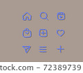 sns icon handwritten 72389739