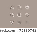 sns icon handwritten 72389742
