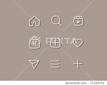 手寫的sns圖標 手寫的sns圖標 72389742