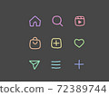 sns icon handwritten 72389744