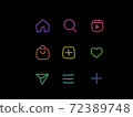 sns icon handwritten 72389748
