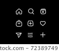 sns icon handwritten 72389749