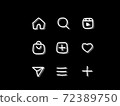 sns icon handwritten 72389750