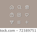 sns icon handwritten 72389751