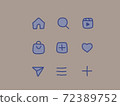 sns icon handwritten 72389752