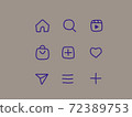 sns icon handwritten 72389753