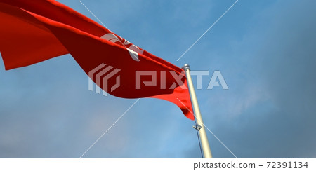 3d rendering of the national flag of the Hong Kong 3d rendering of the national flag of the Hong Kong 72391134