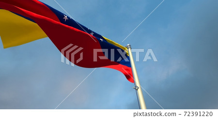 3d rendering of the national flag of the Venezuela 72391220