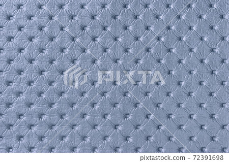 Texture of light blue leather background with capitone pattern, macro. Texture of light blue leather background with capitone pattern, macro. 72391698