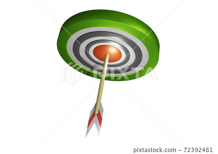 Winning image (target and arrow: CG: white background) 72392481