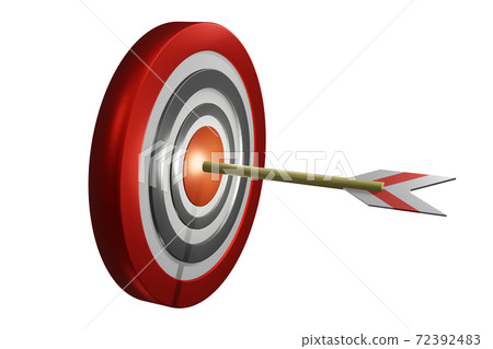 Winning image (target and arrow: CG: white background) 72392483