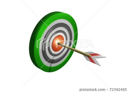 Winning image (target and arrow: CG: white background) 72392485