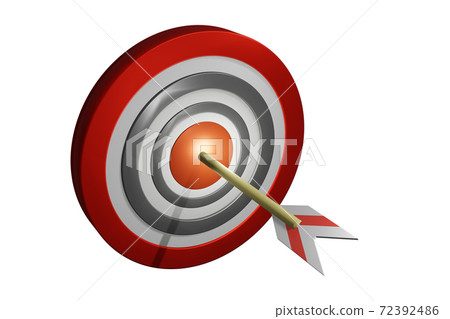 Winning image (target and arrow: CG: white background) 72392486