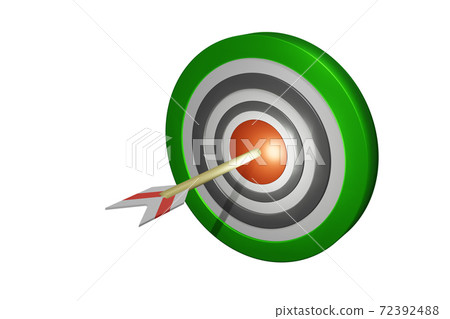 Winning image (target and arrow: CG: white background) 72392488