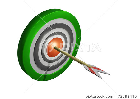 Winning image (target and arrow: CG: white background) 72392489