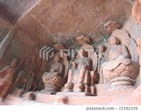 Buddha statue in the mountains of Leshan Buddha statue in the mountains of Leshan 72392559