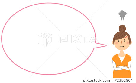 Angry pregnant woman balloon Angry pregnant woman balloon 72392804