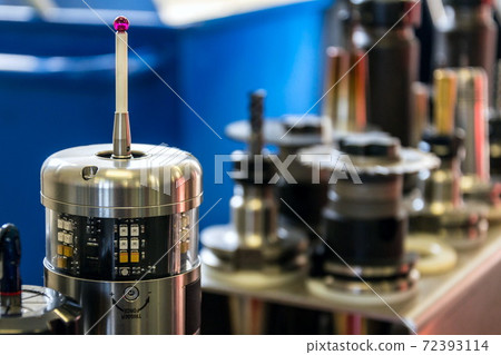 Automation and industry 4.0 concept with modern CNC milling machine cutters detail Automation and industry 4.0 concept with modern CNC milling machine cutters detail 72393114