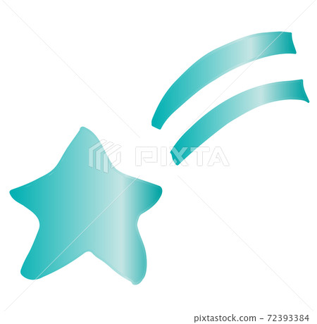 Blue simple shooting star illustration Blue simple shooting star illustration 72393384