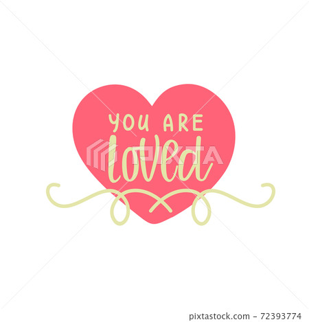 Hand drawn typography poster. Stylish typographic poster design with inscription all you need is love. Inspirational illustration. Used for greeting cards, posters and print invitations. 72393774