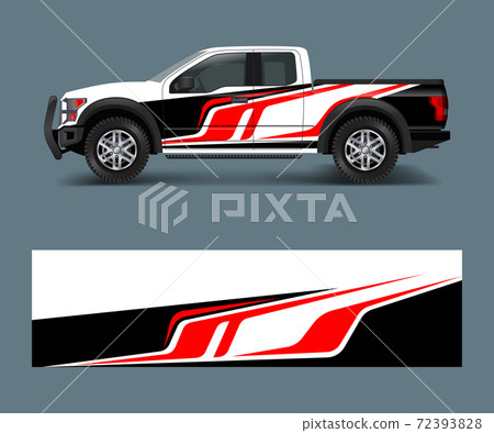 Racing background for vinyl wrap and decal for truck and vehicle Graphic vector 72393828