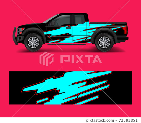 Truck and car graphic background wrap and vinyl sticker design vector Truck and car graphic background wrap and vinyl sticker design vector 72393851