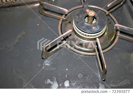 Dirty gas stove Dirty gas stove 72393877