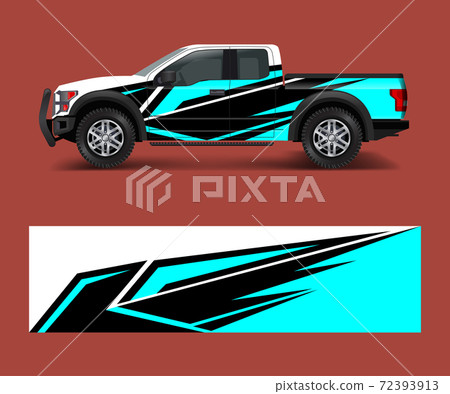 modern design for truck graphics vinyl wrap vector 72393913