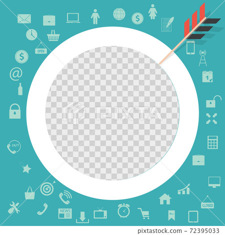 Target Flat Concept Icon Vector Illustration.... - Stock Illustration ...