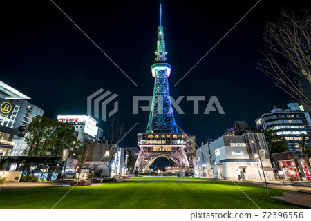 愛知縣名古屋電視塔久屋大通公園夜景 愛知縣名古屋電視塔久屋大通公園夜景 72396556
