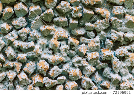 background old broken brown-yellow brick wall 72396991