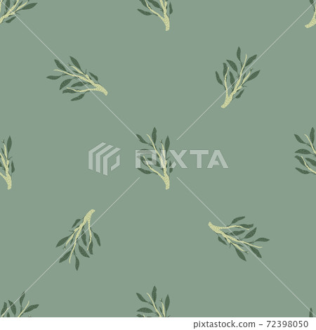 Minimalistic seamless pattern with green... - Stock Illustration ...