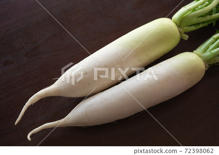 Homemade radish with a beard Homemade radish with a beard 72398062