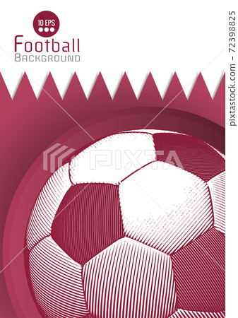 Abstract football graphic template with Qatar flag pattern BG 72398825