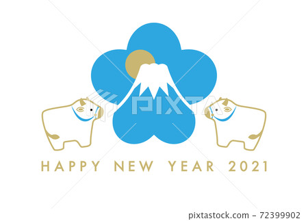 新年賀卡2021年 新年賀卡2021年 72399902