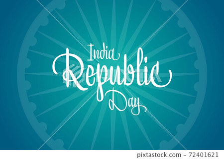 Happy India Republic Day. 26 January. Holiday concept. Template for background, banner, card, poster Happy India Republic Day. 26 January. Holiday concept. Template for background, banner, card, poster 72401621